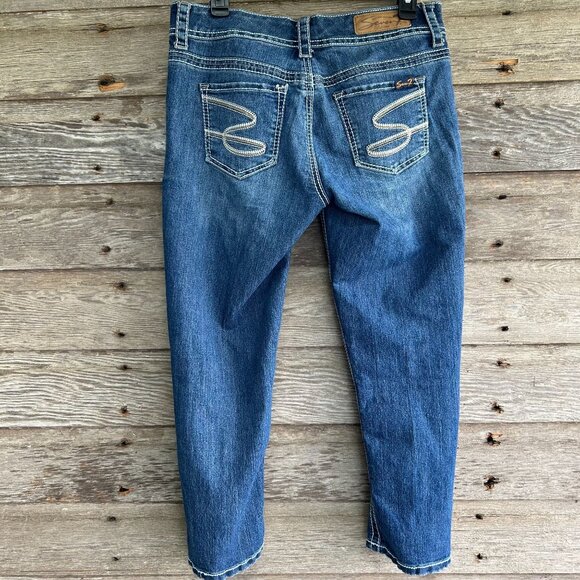 Seven7 Slightly Distressed Faded Jeans 4 - Picture 2 of 8